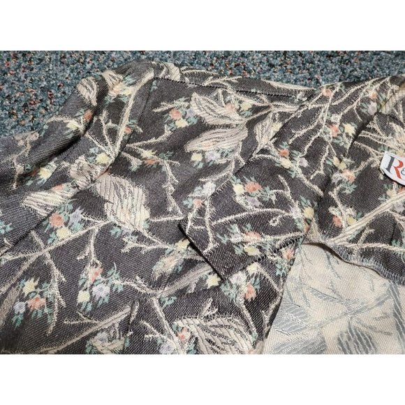 R&K Originals Floral Blazer Jacket Size 16 Vintage VTG One Button - Picture 5 of 7